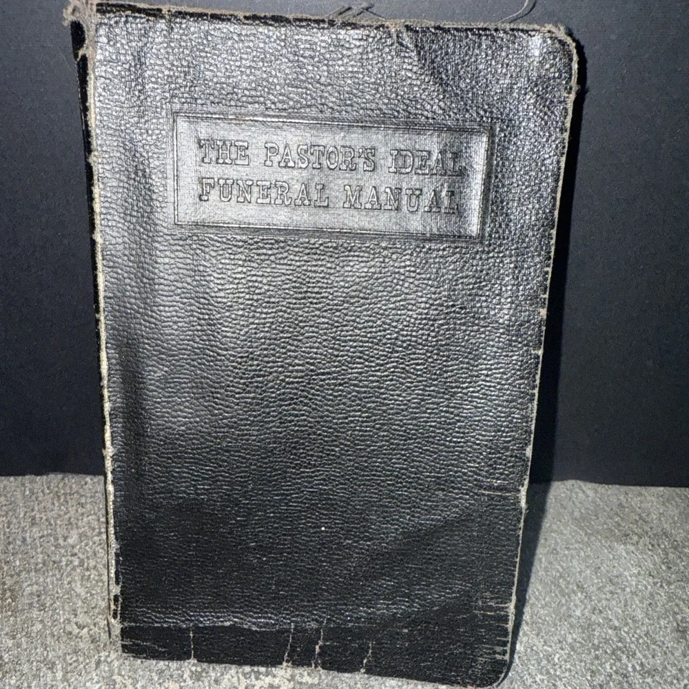 1942 2ND EDITION-PASTOR'S IDEAL FUNERAL MANUAL-Nolan B HARMON-REFERENCE